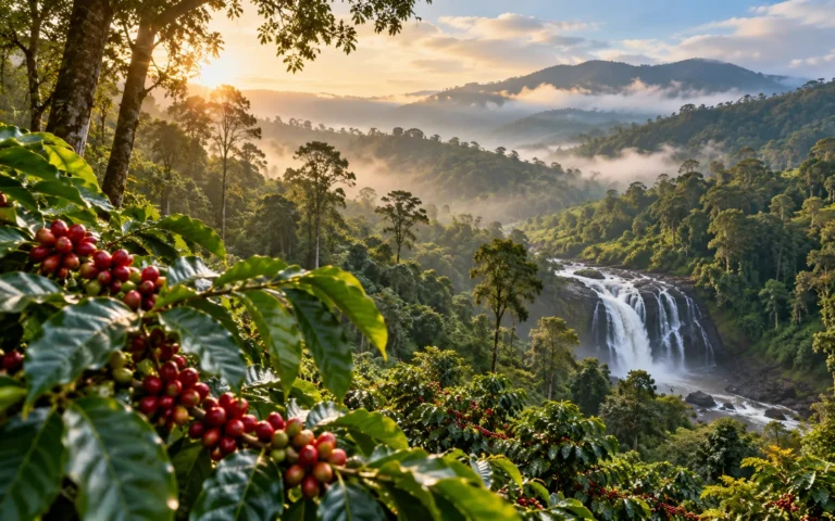 Abbey Falls surrounded by lush Coorg forest, part of our coorg 2 days trip