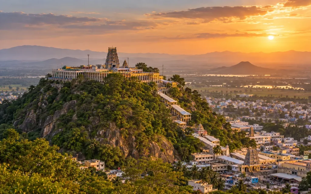 Palani Murugan Temple on Sivagiri Hill above the town